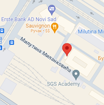 Mapa kancelarije u Beogradu
